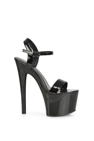 XY London 'Matilda' Statement Strappy Sky High Stiletto Platform Heels