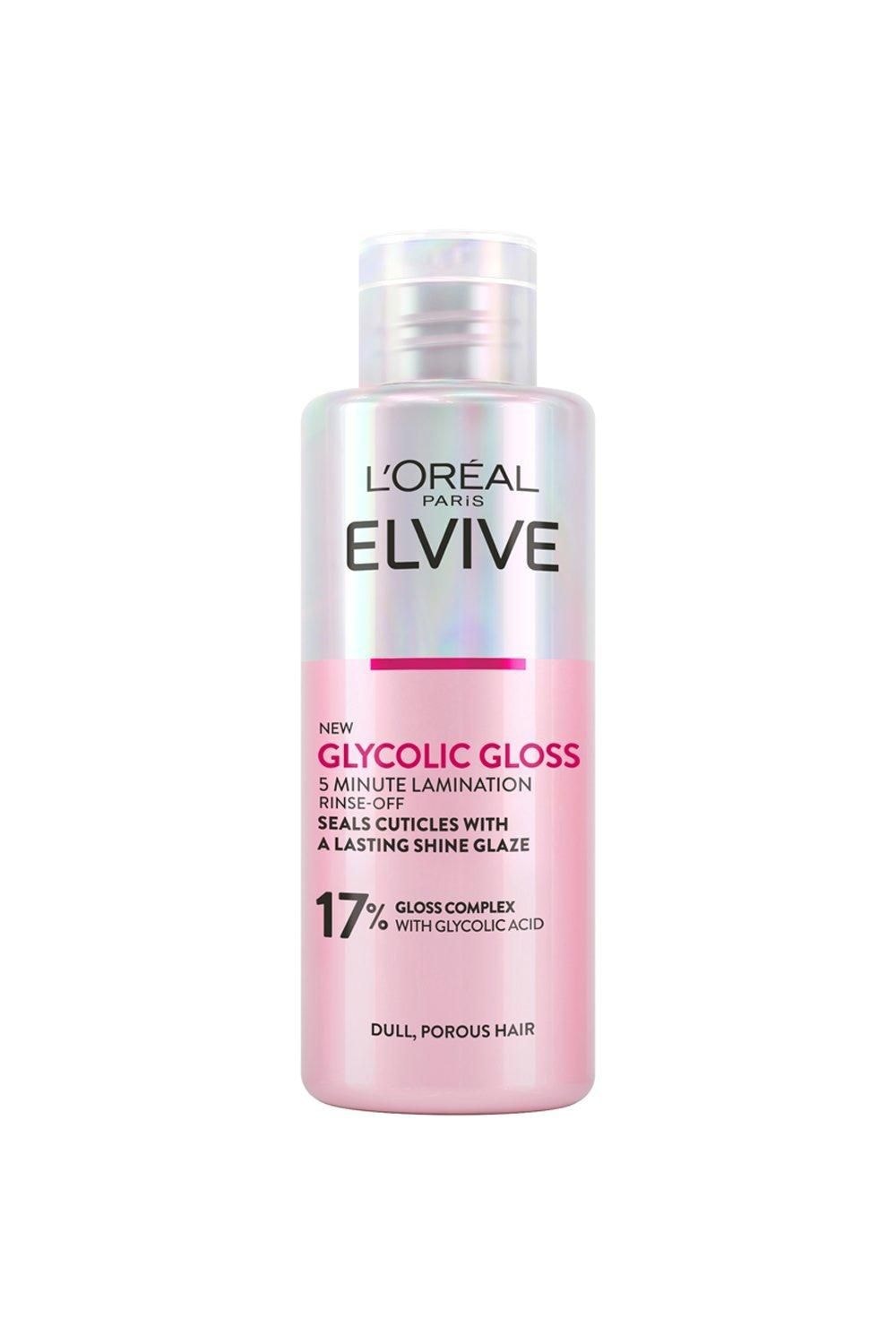 L'Oréal Paris Elvive Glycolic Gloss Rinse-Off 5 minute Lamination Treatment for Dull Porous Hair Multi image 1