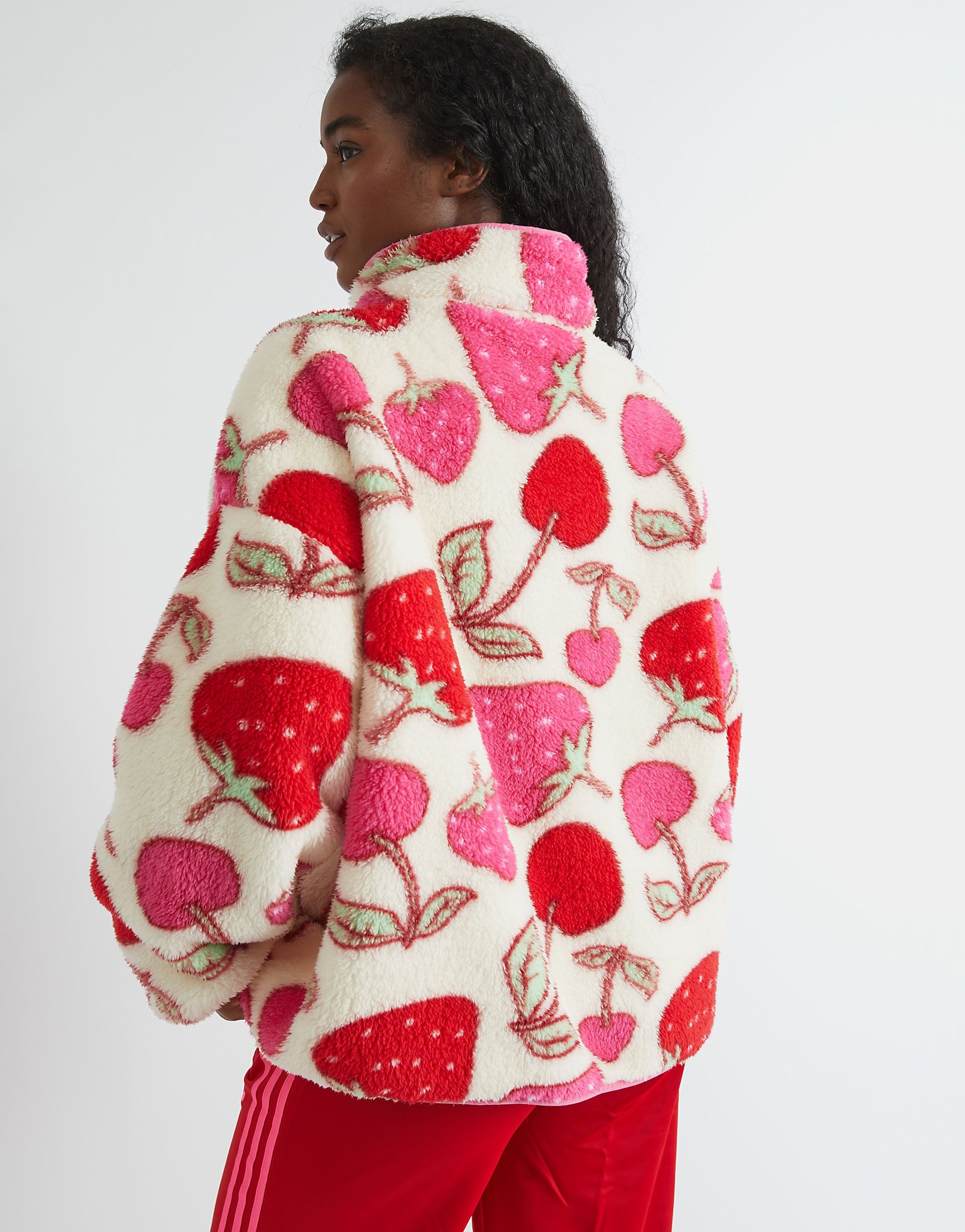 SKINNYDIP Cherry and Strawberry Longline Fleece image 2