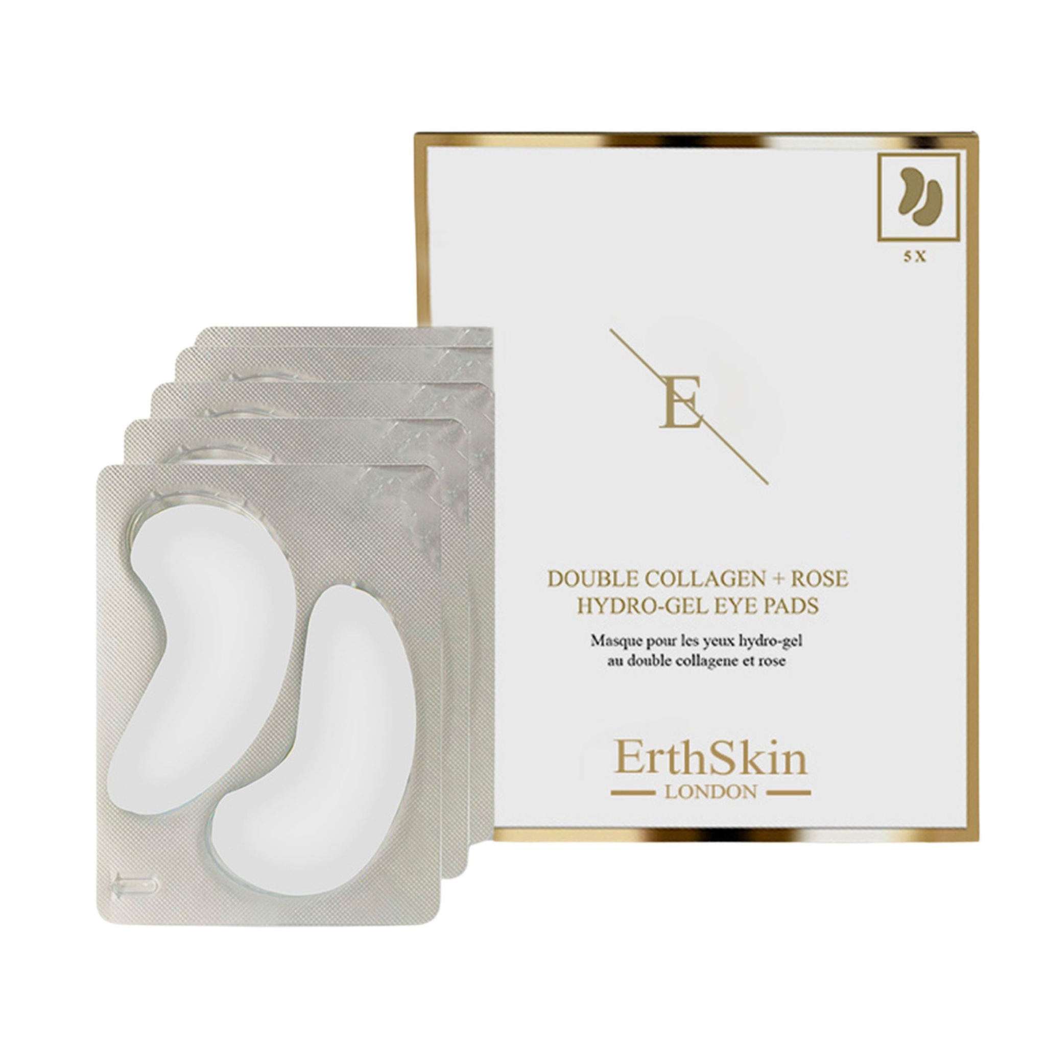 Erth Skin London Anti-Aging Luxe Set: EGF Serum + Rose Glow Oil & D.Collagen Eye Pads image 4
