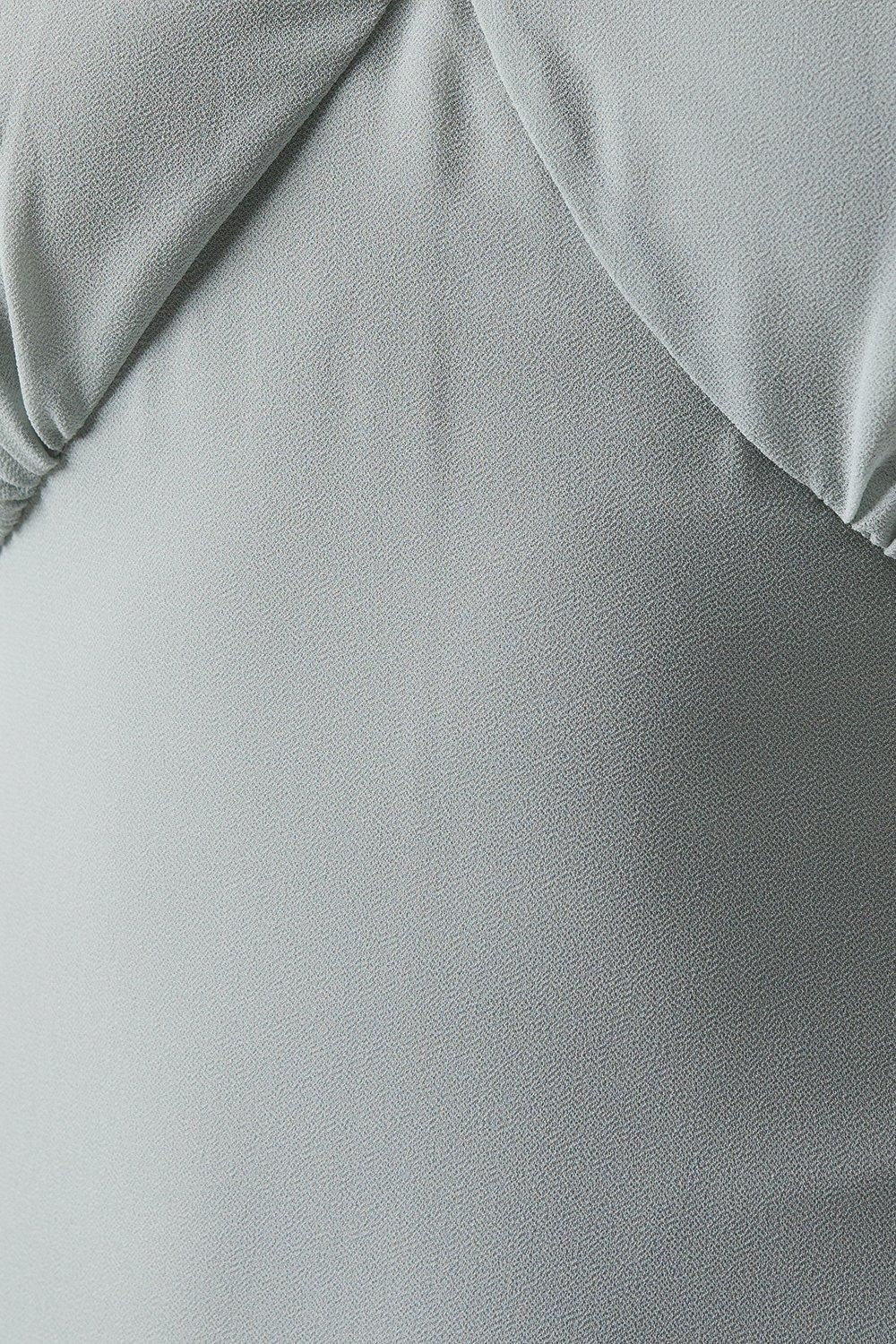 Coast Chiffon And Pleat Strappy Bridesmaid Dress Sage image 5