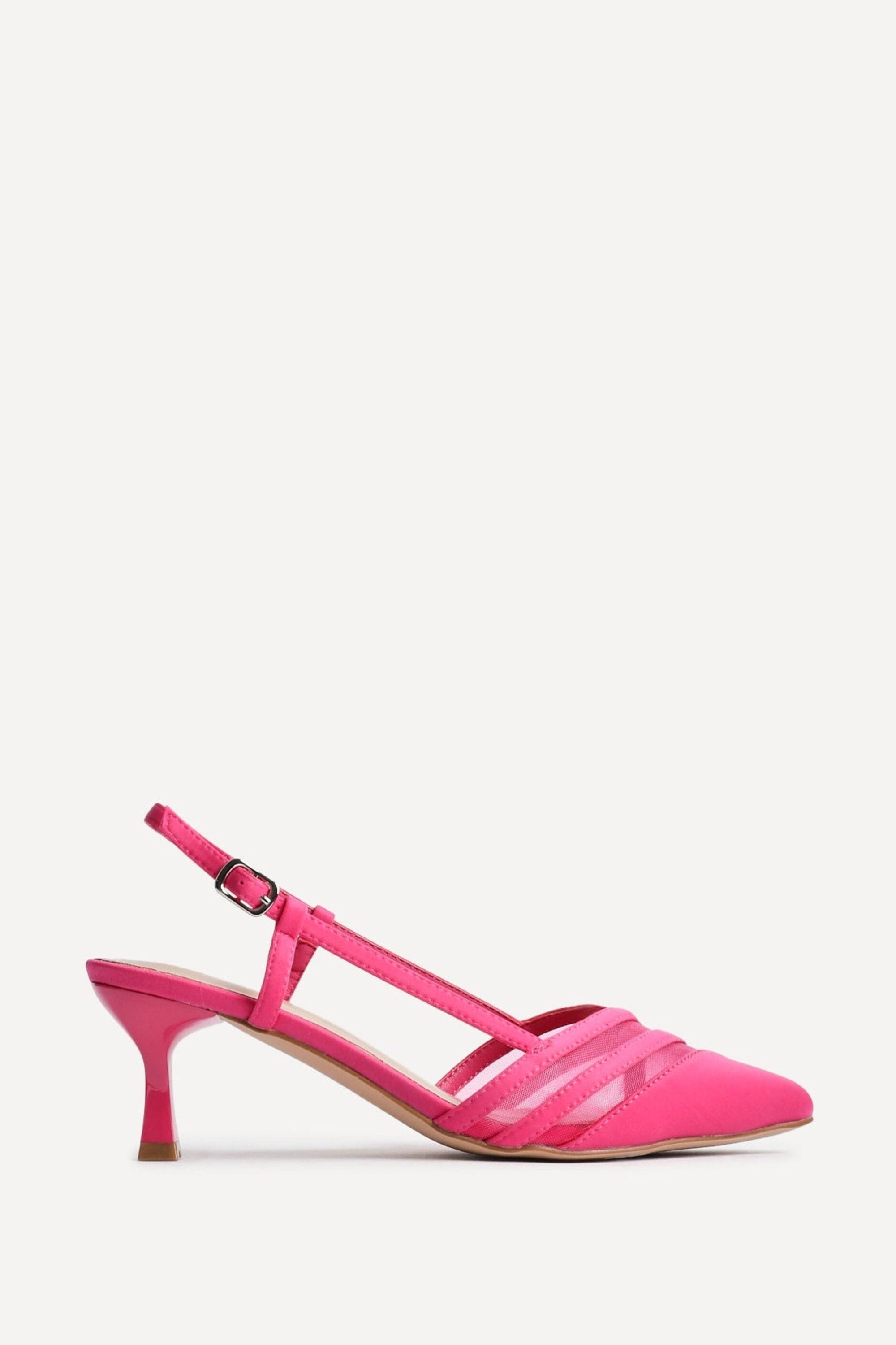 Linzi Milan Fuchsia Scuba Mesh Slingback Court Heel image 1