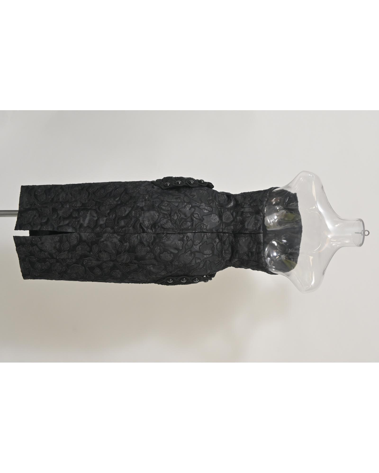 Marc Jacobs Preloved Embossed Floral Evening Gown Wo - Black Dresses image 7