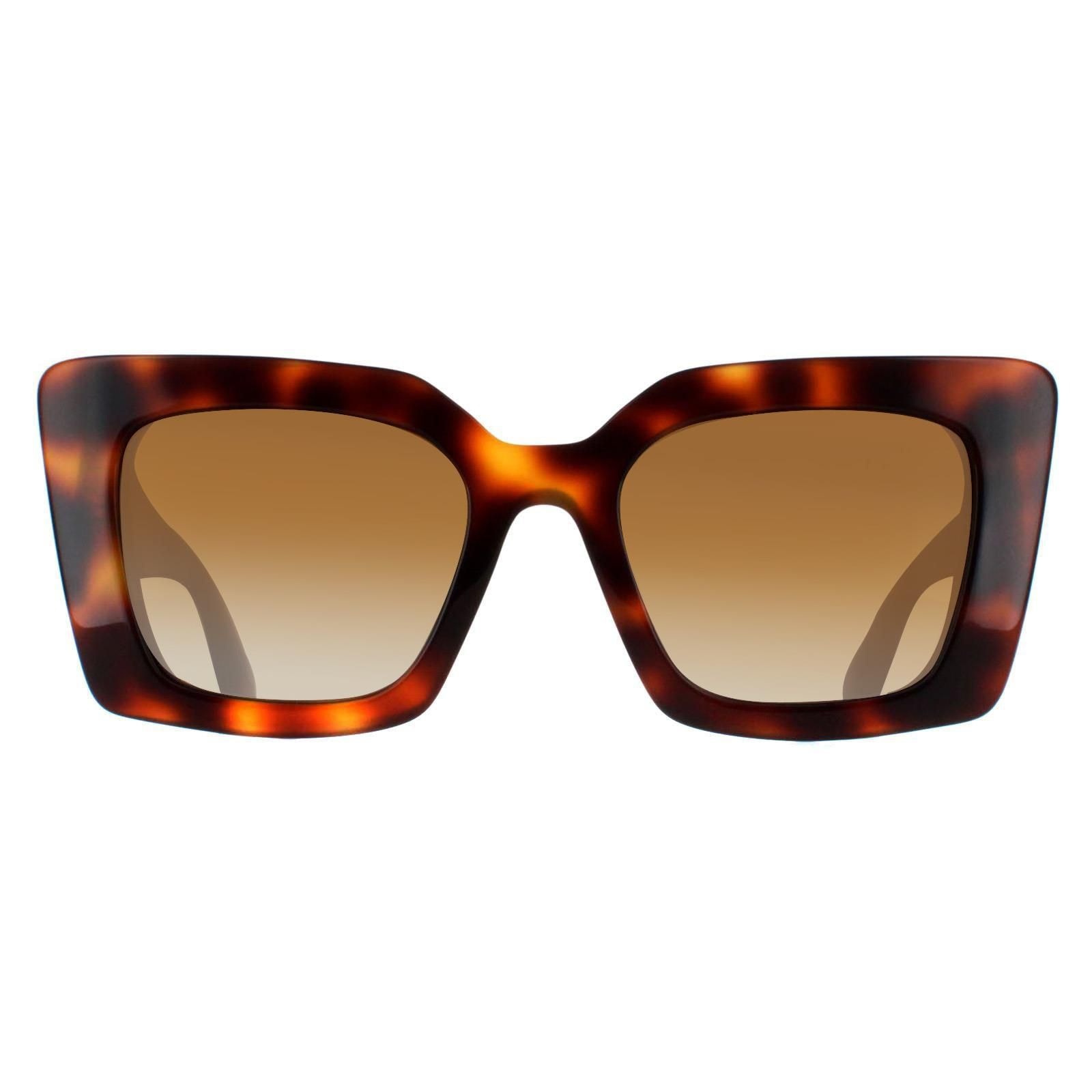 Burberry Cat Eye Light Havana Brown Gradient Polarized BE4344 Daisy image 1