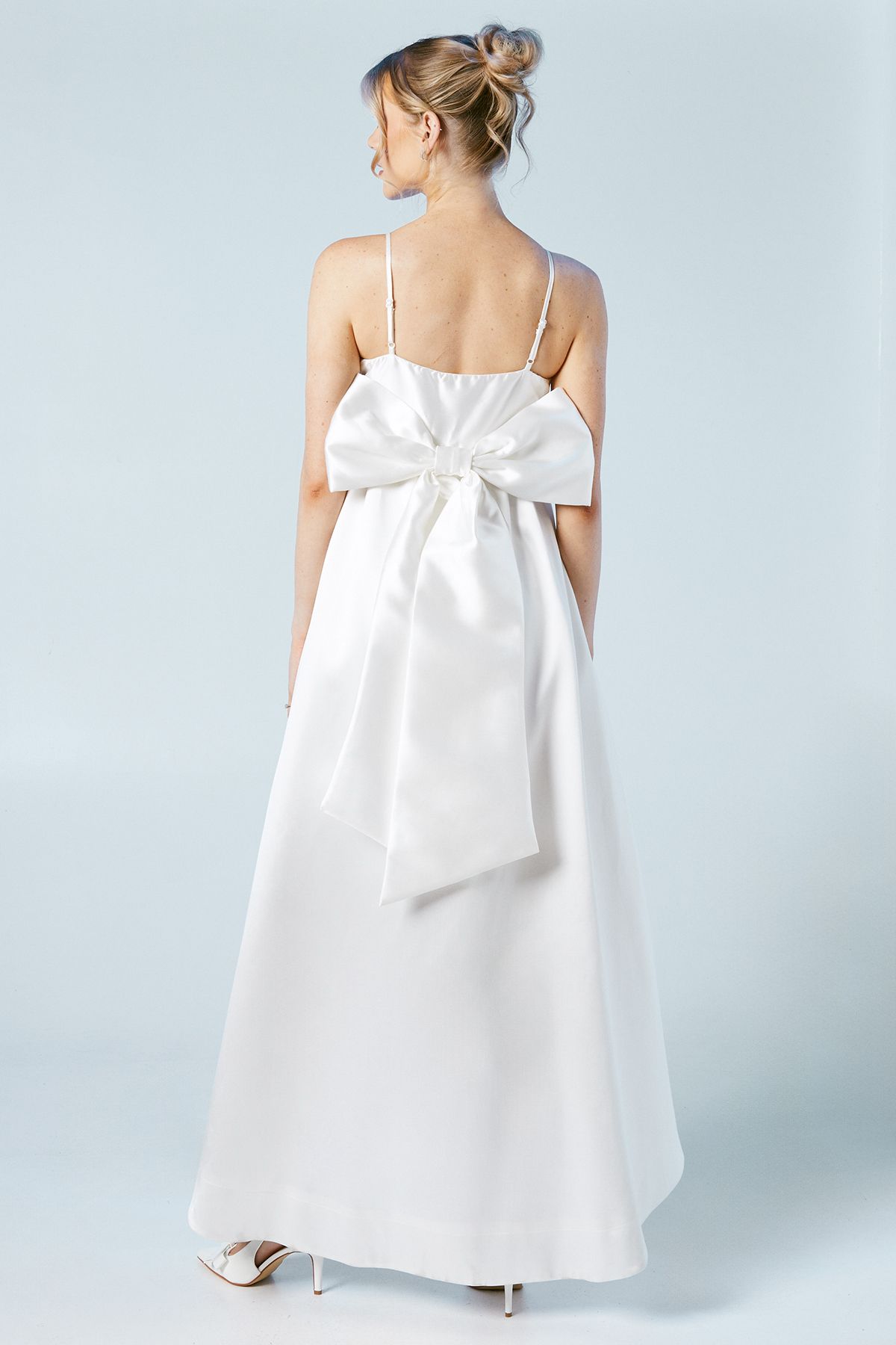 Coast Twill High Low Wedding Dress Ivory image 3