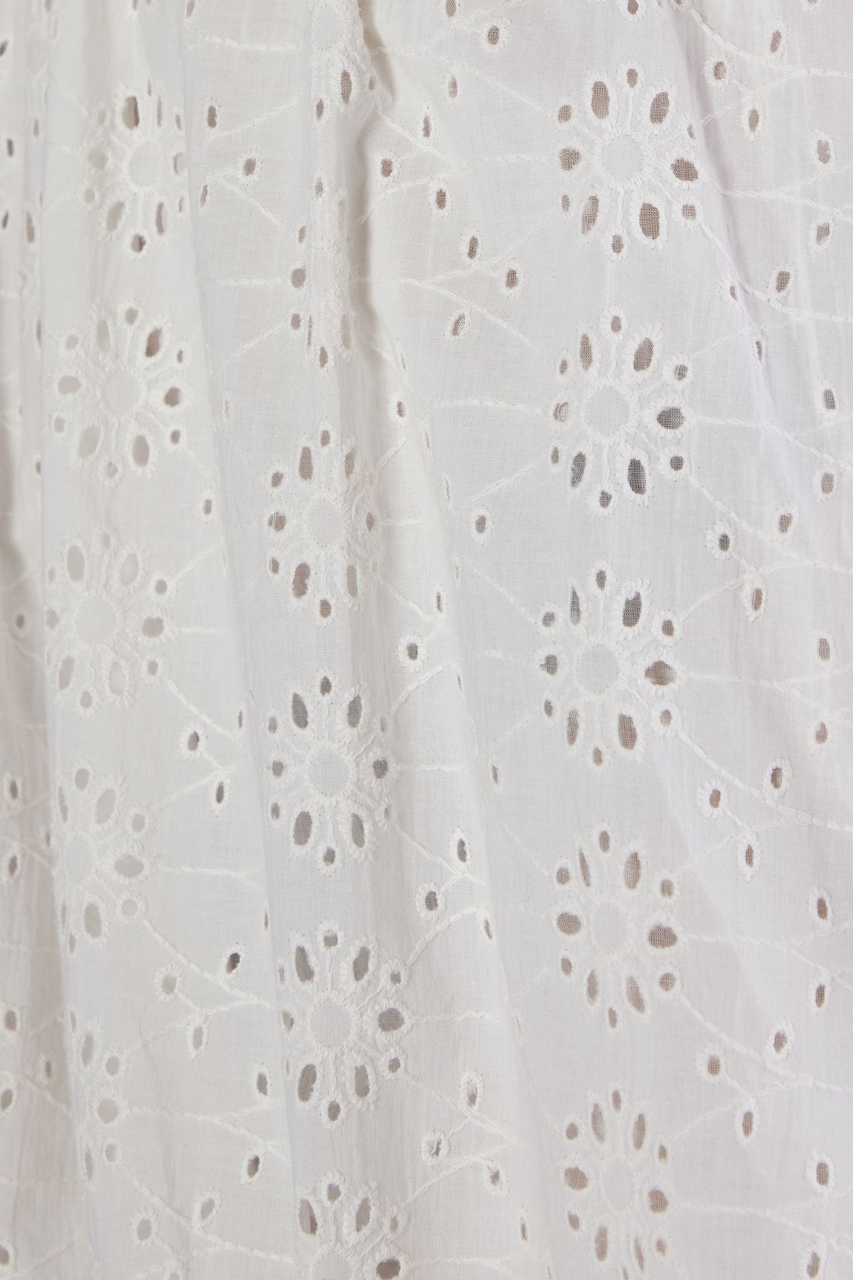 NastyGal Broderie Puffball Strappy Mini Dress White image 5