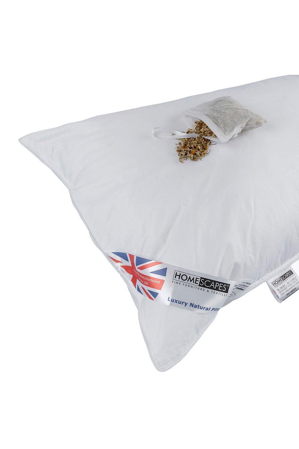 Homescapes Super Microfibre Camomile Pillow with Dried Camomile Insert image 6