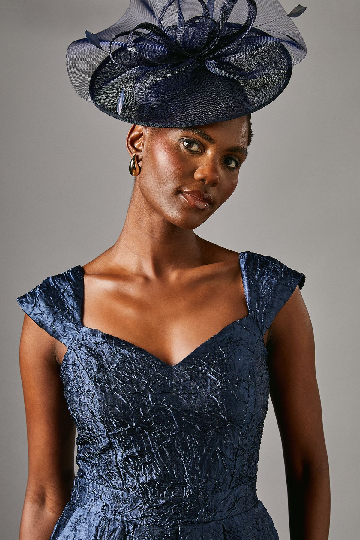 Coast Sweetheart Jacquard Midi Dress Navy image 4