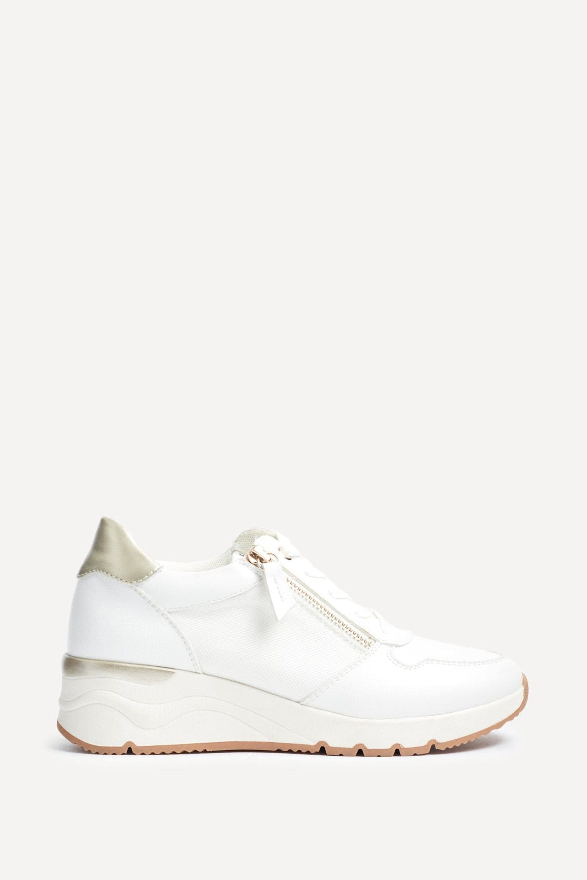 Linzi Kyla White Wedge Trainer image 1