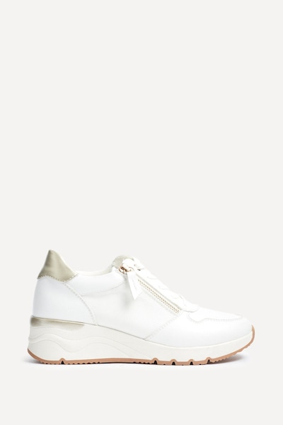 Linzi Kyla White Wedge Trainer