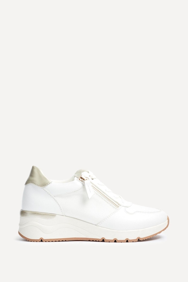 Linzi Kyla White Wedge Trainer