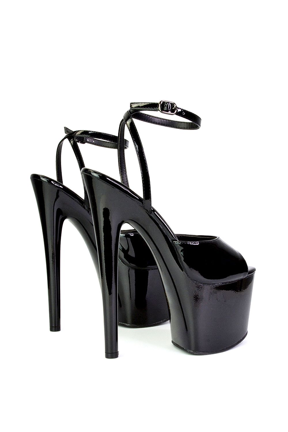 XY London 'Sunshine' Strappy Peep Toe Stiletto High Heel Platform Shoes image 5