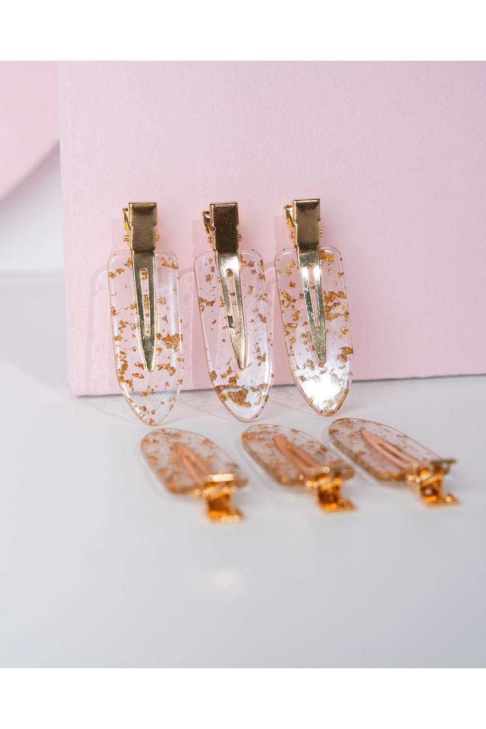 Brushworks Gold Flake No Crease Clips - 6 Pack Multi image 4