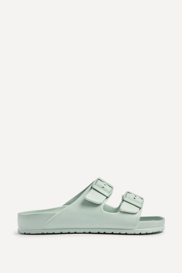 Linzi Candice Mint Slip On Slider Sandals