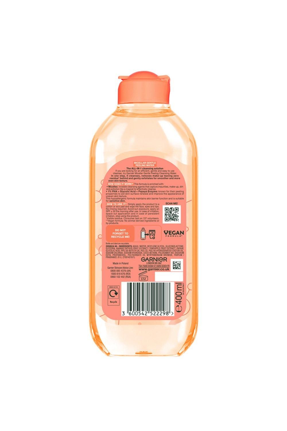 Garnier Micellar Gentle Peeling Water All-in-1 1% PHA & Glycolic Acid Multi image 6