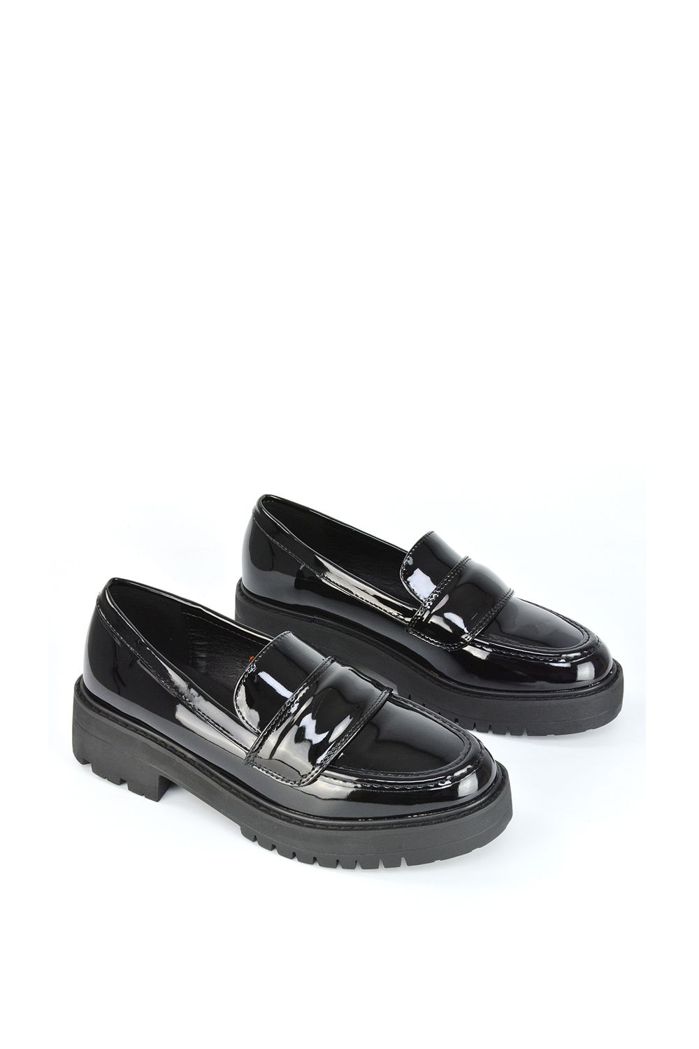 XY London 'Kourtney' Chunky Sole Slip on Flat Loafers image 5