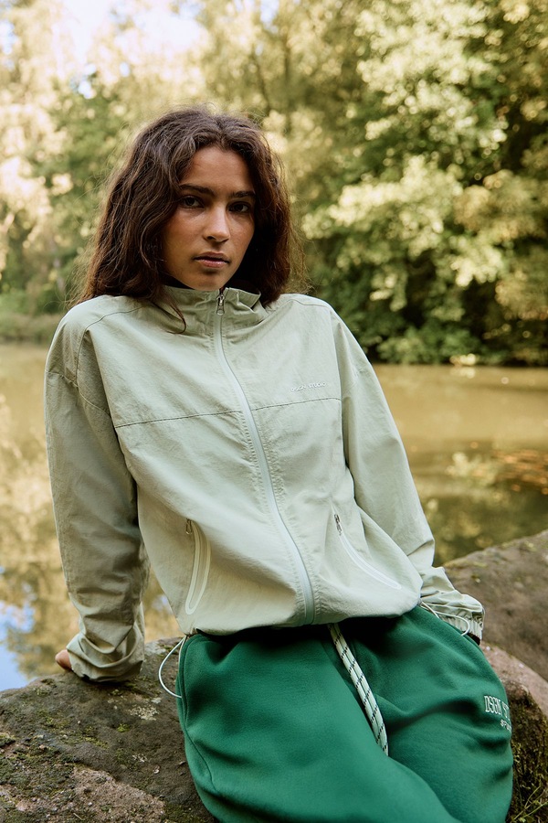 DSGN Studio DSGN Studio Sport Nylon Funnel Neck Zip Through Jacket Mint