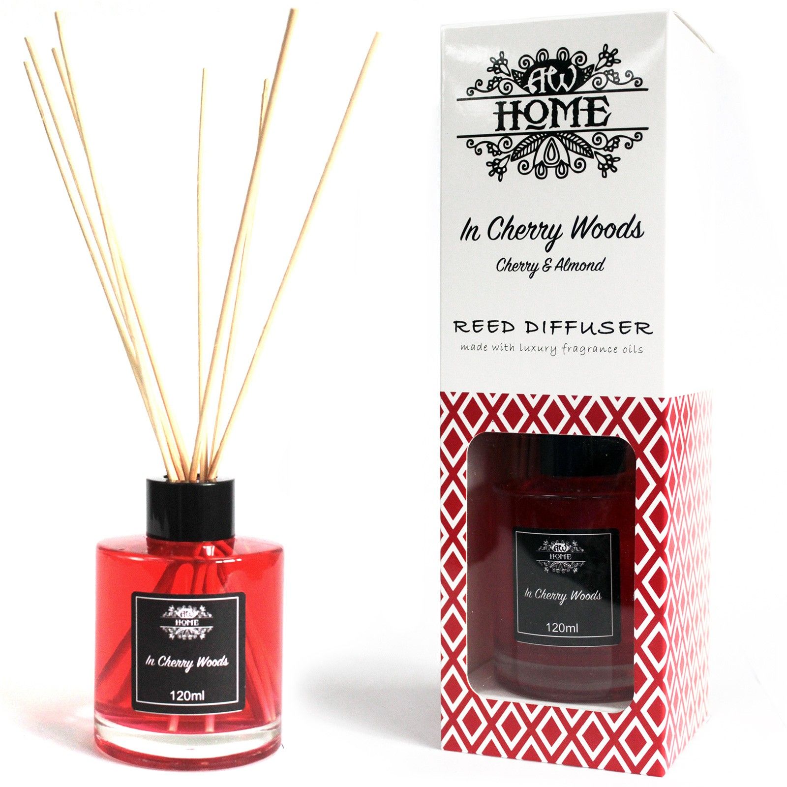 KDMD 120ml Reed Diffuser - In Cherry Woods image 1