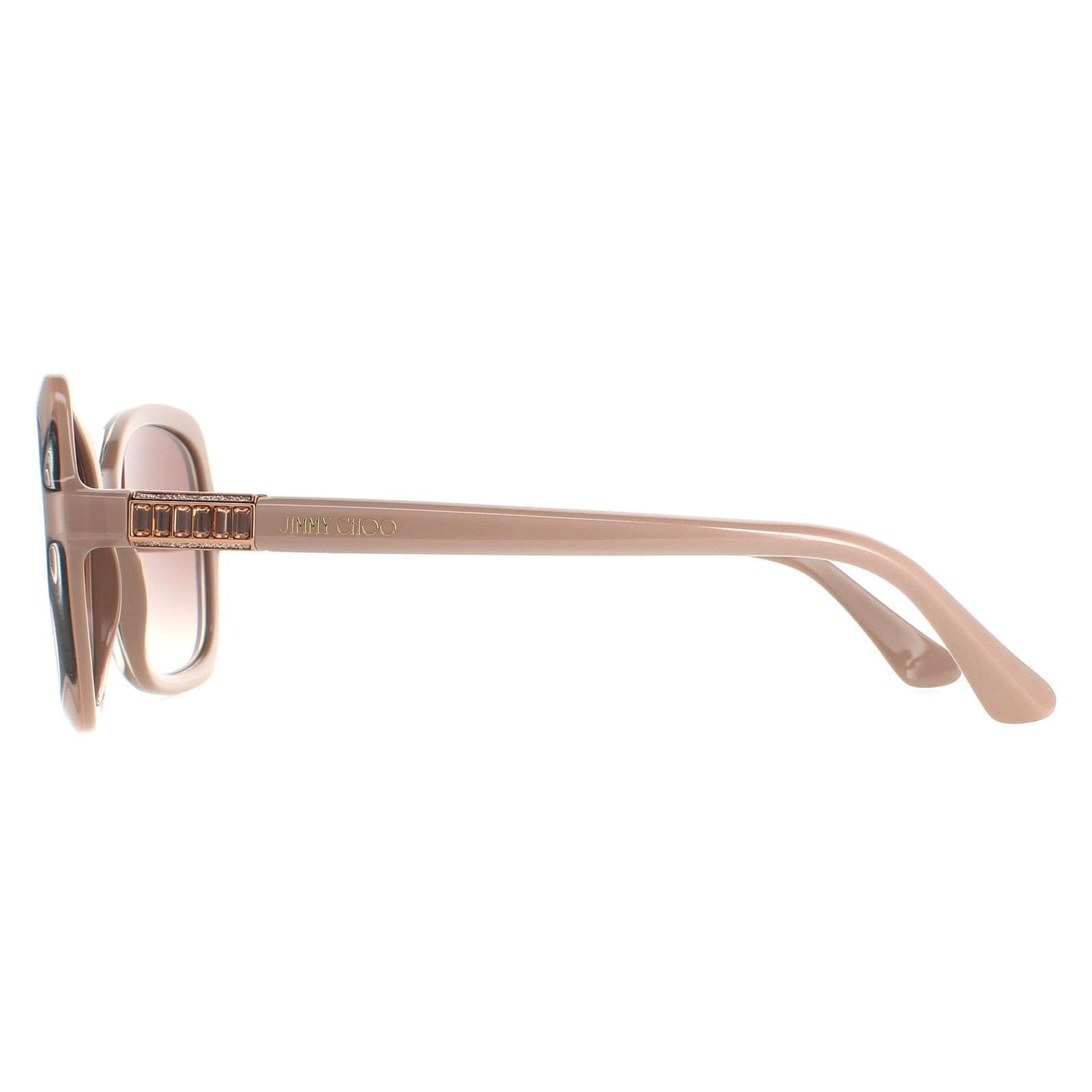 Jimmy Choo Fashion Nude  Brown Silver Mirror BETT/S image 3