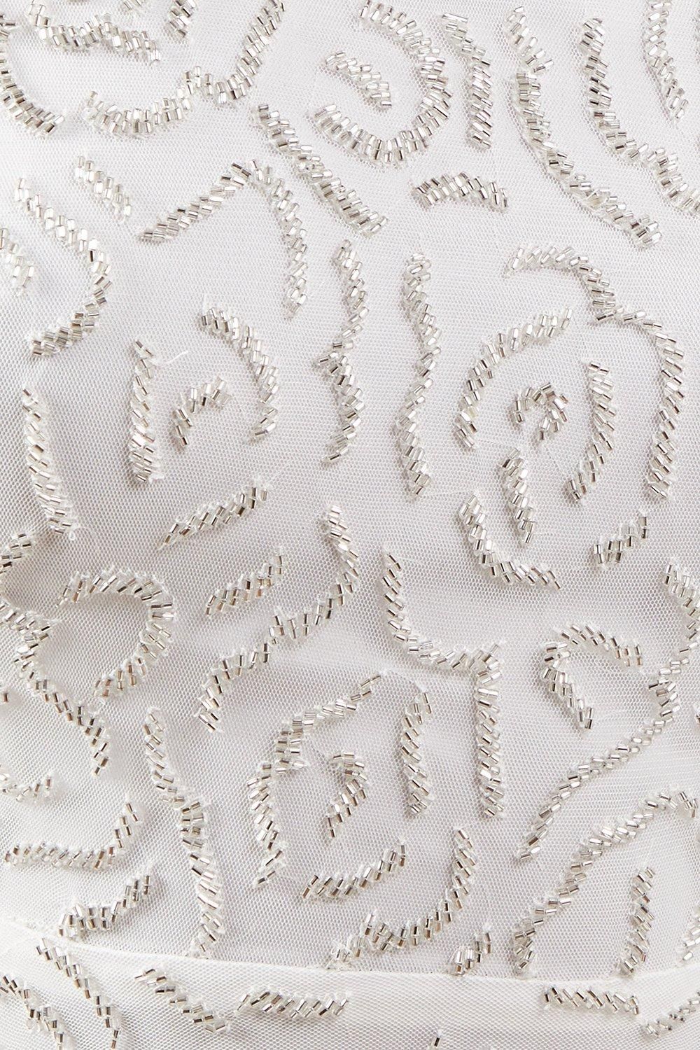 Coast Rose Embroidered Angel Sleeve Wedding Dress Ivory image 5