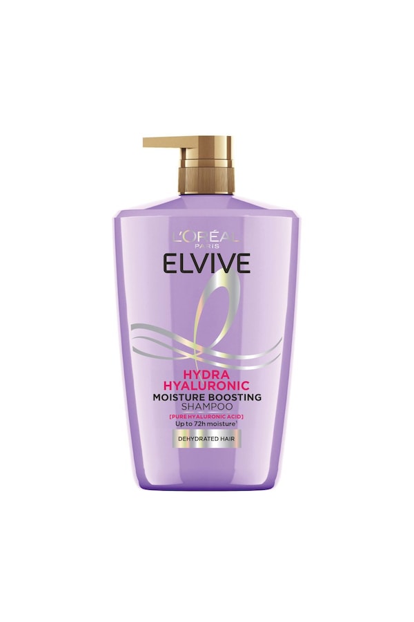 L'Oréal Paris Elvive Hydra Hyaluronic Moisture Boosting Shampoo, for Dry & Dehydrated Hair, 1000ml Multi