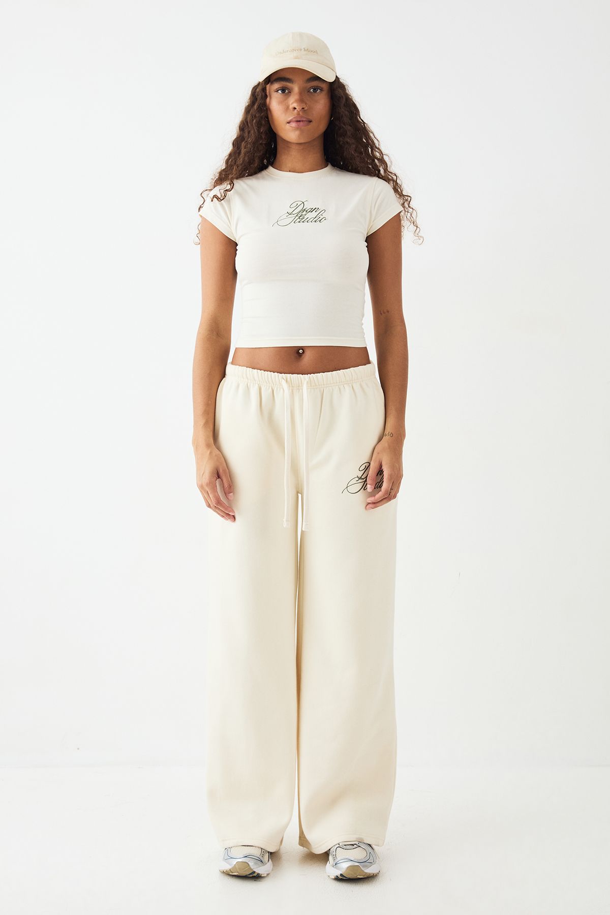 DSGN Studio DSGN Studio Short Sleeve Fitted Top Cream image 5