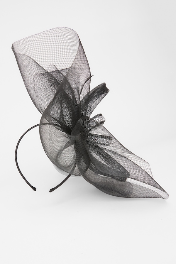 Quiz Black Embellished Headband Fascinator