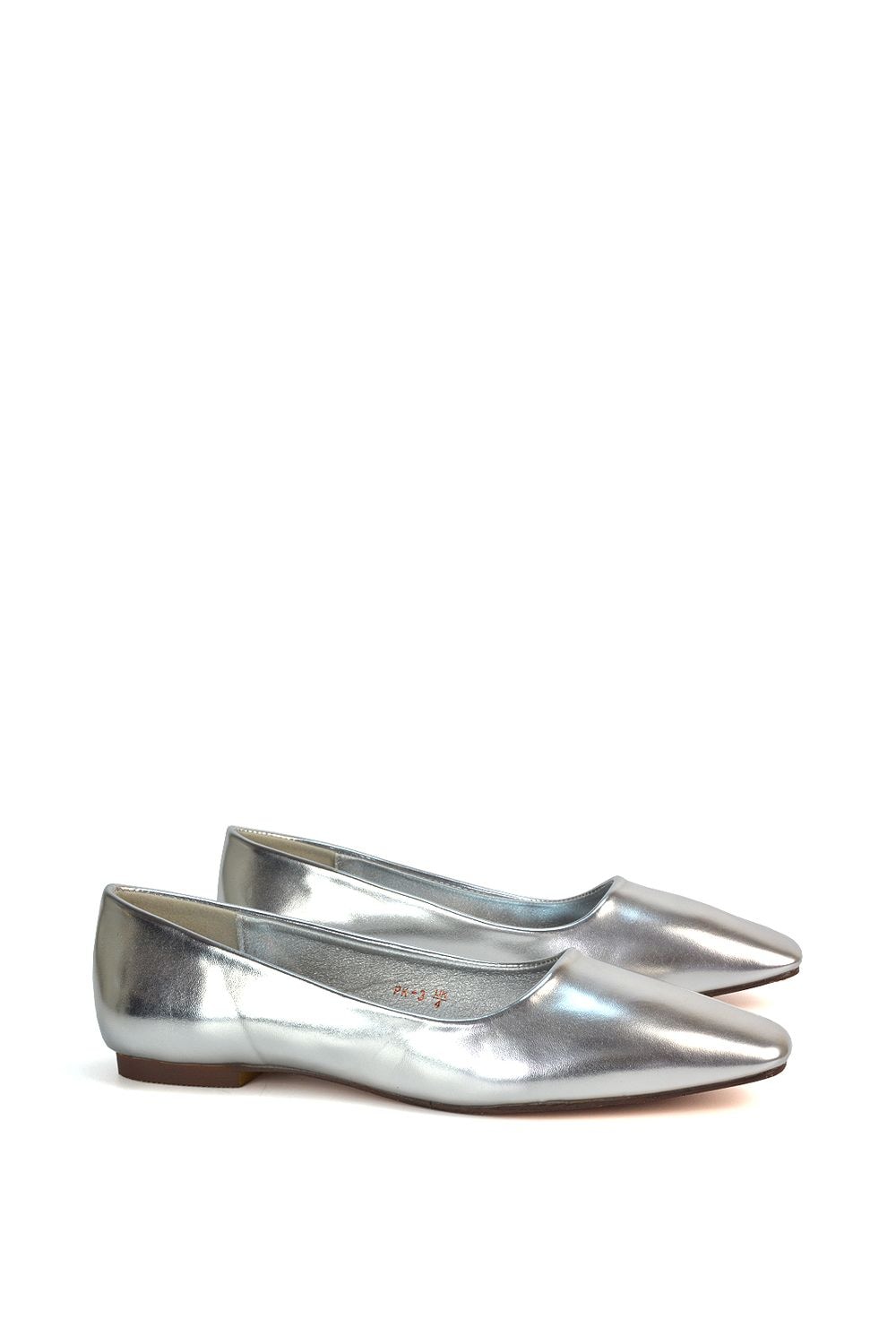 XY London 'Maci' Square Toe Slip On Flat Heel Ballerina Pumps image 3