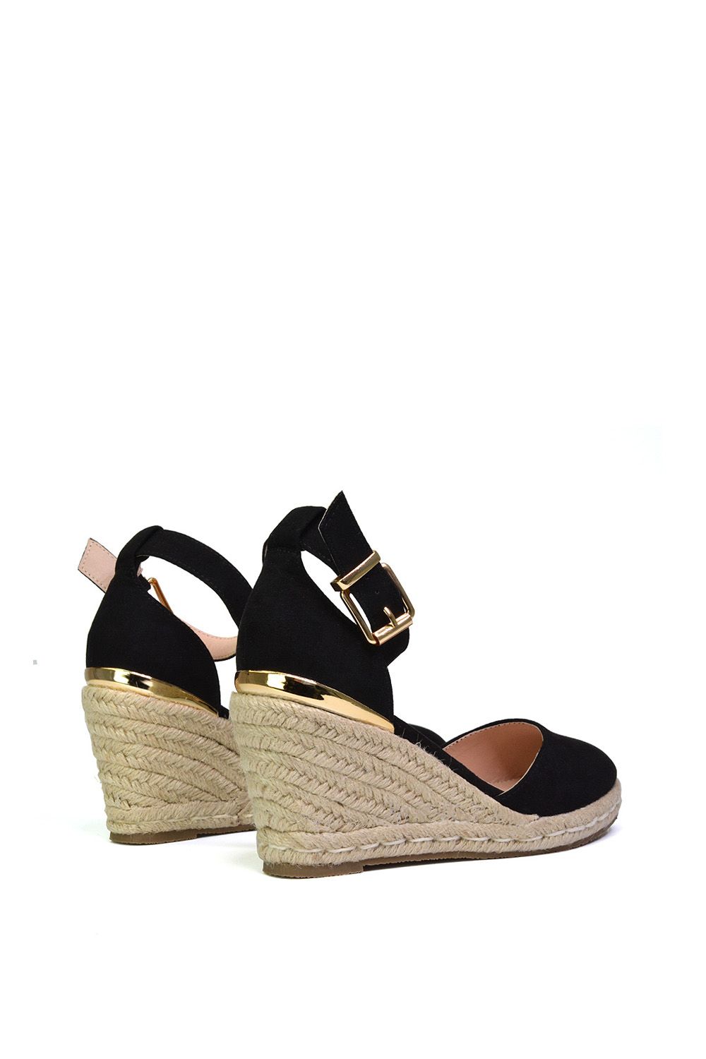 XY London 'Forest' Closed Toe Espadrille Wedge Heel Sandals image 3