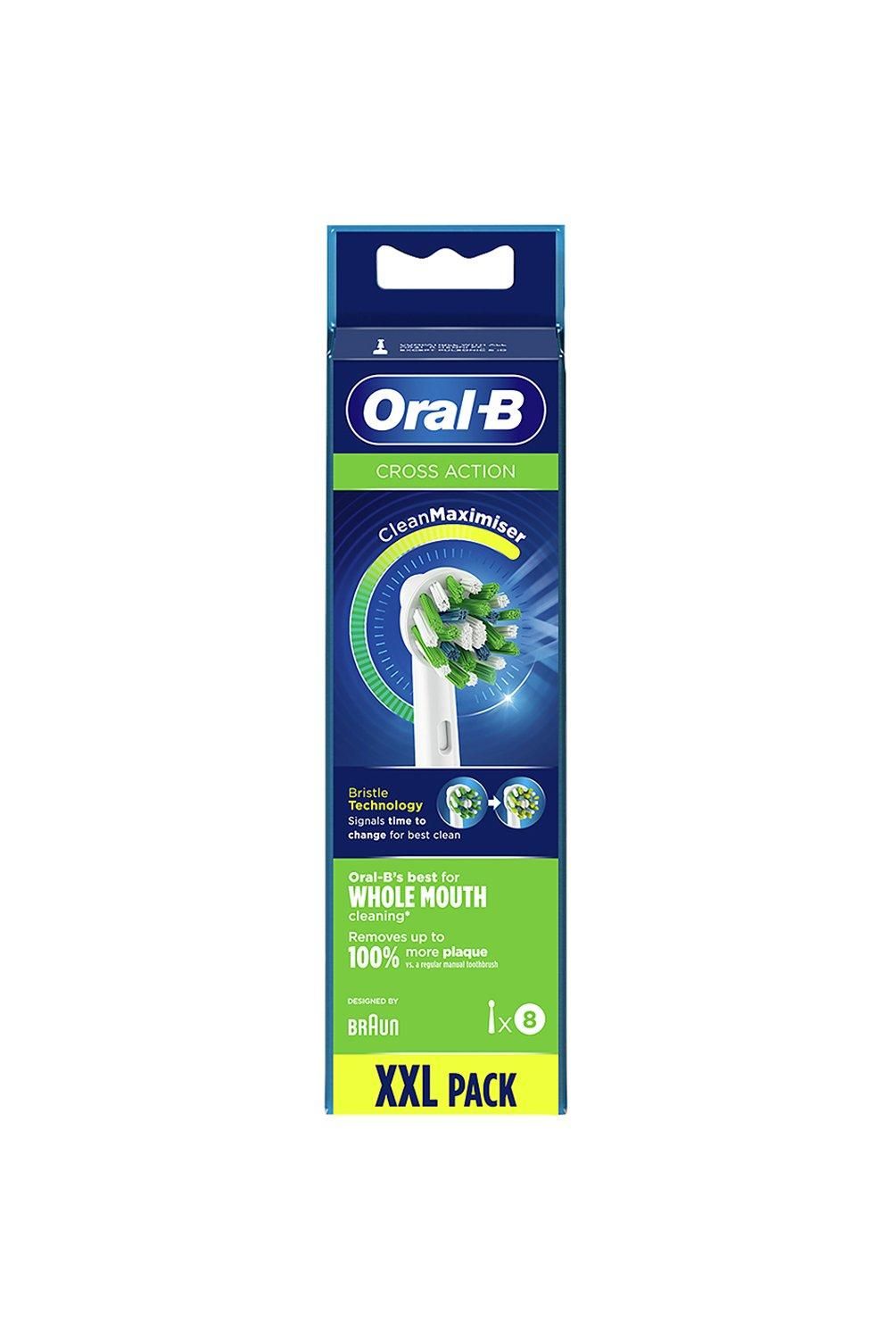 Oral B Cross Action Refills 8 Pack White image 1