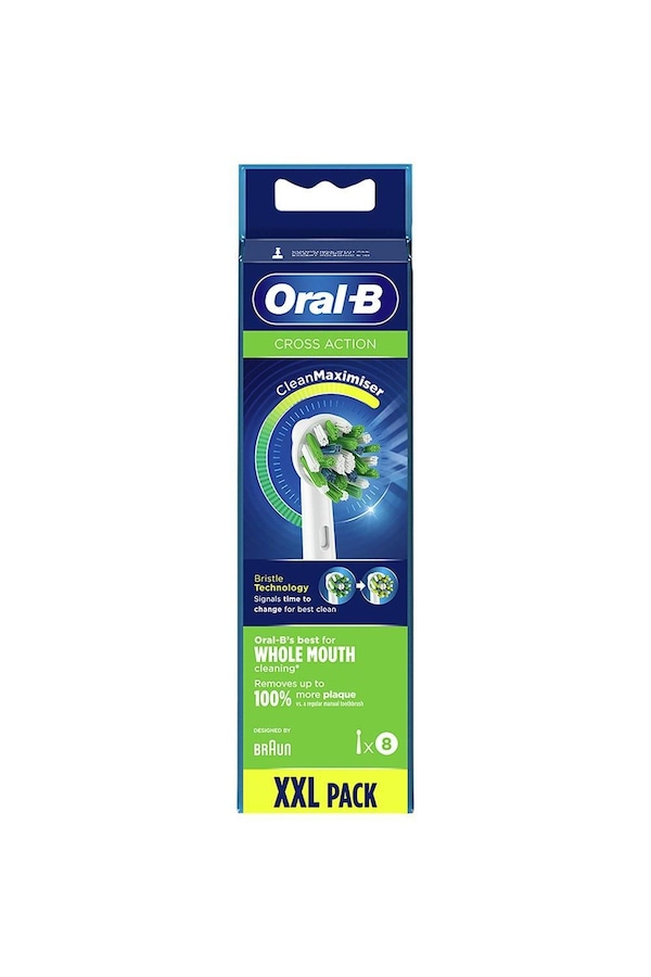 Oral B Cross Action Refills 8 Pack White