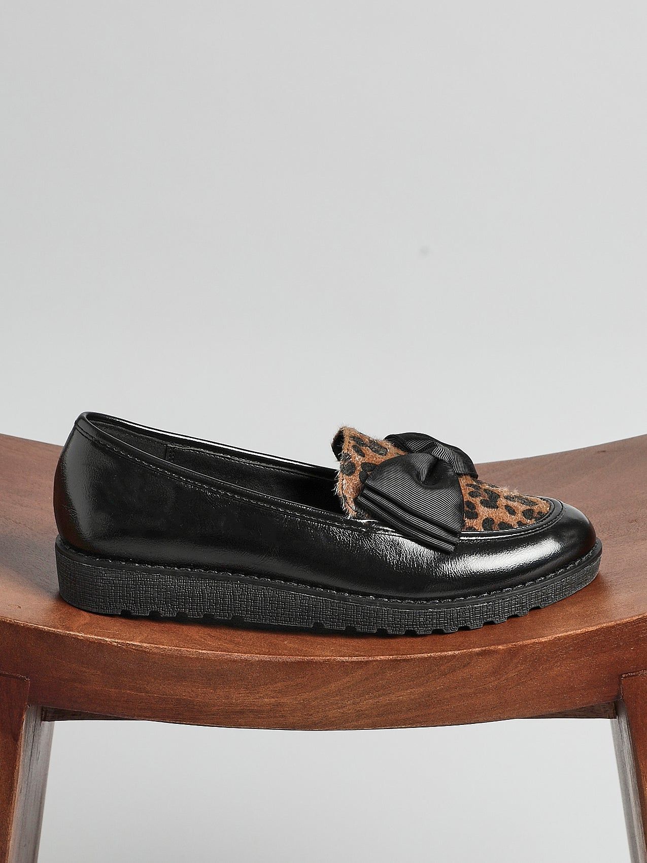 Linzi Cathy Leopard Print Classic Slip On Loafer image 6