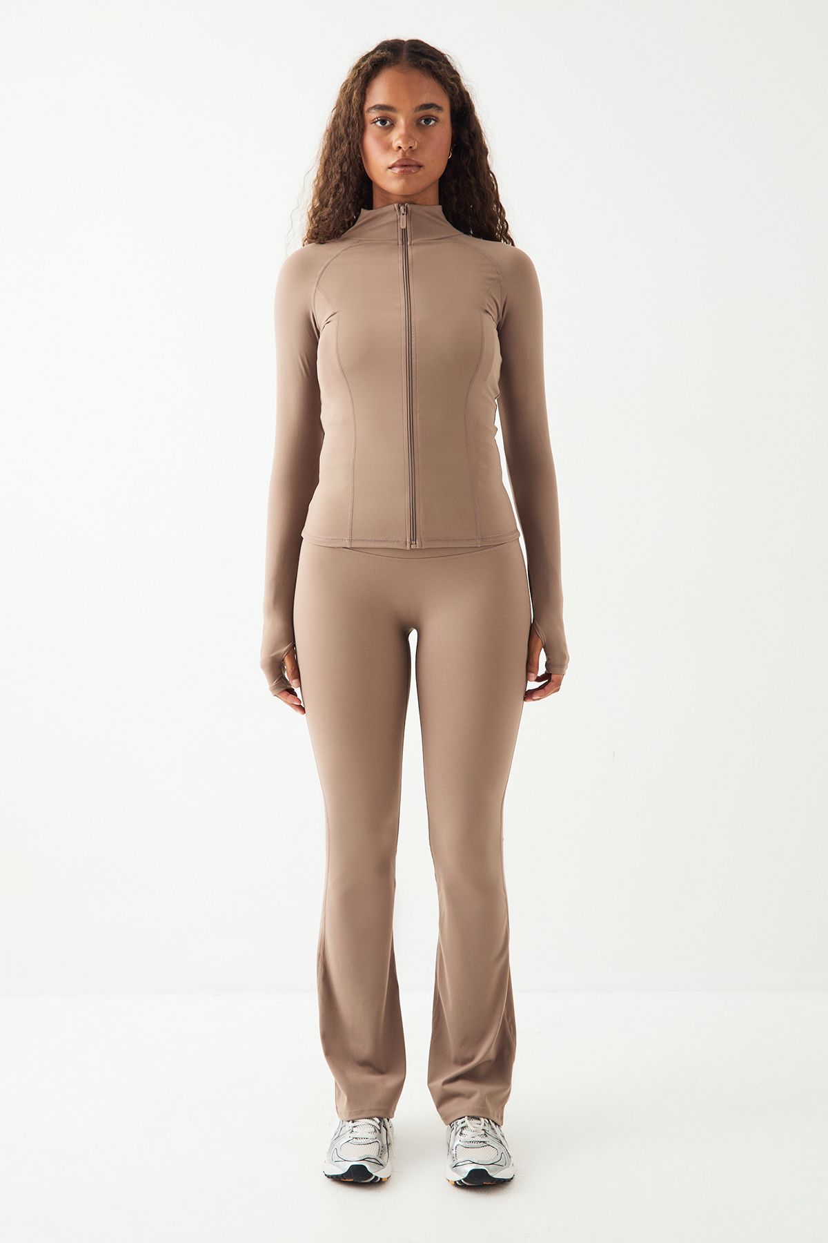 DSGN Studio DSGN Studio Ultra Sculpt Zip Through Jacket Taupe image 5