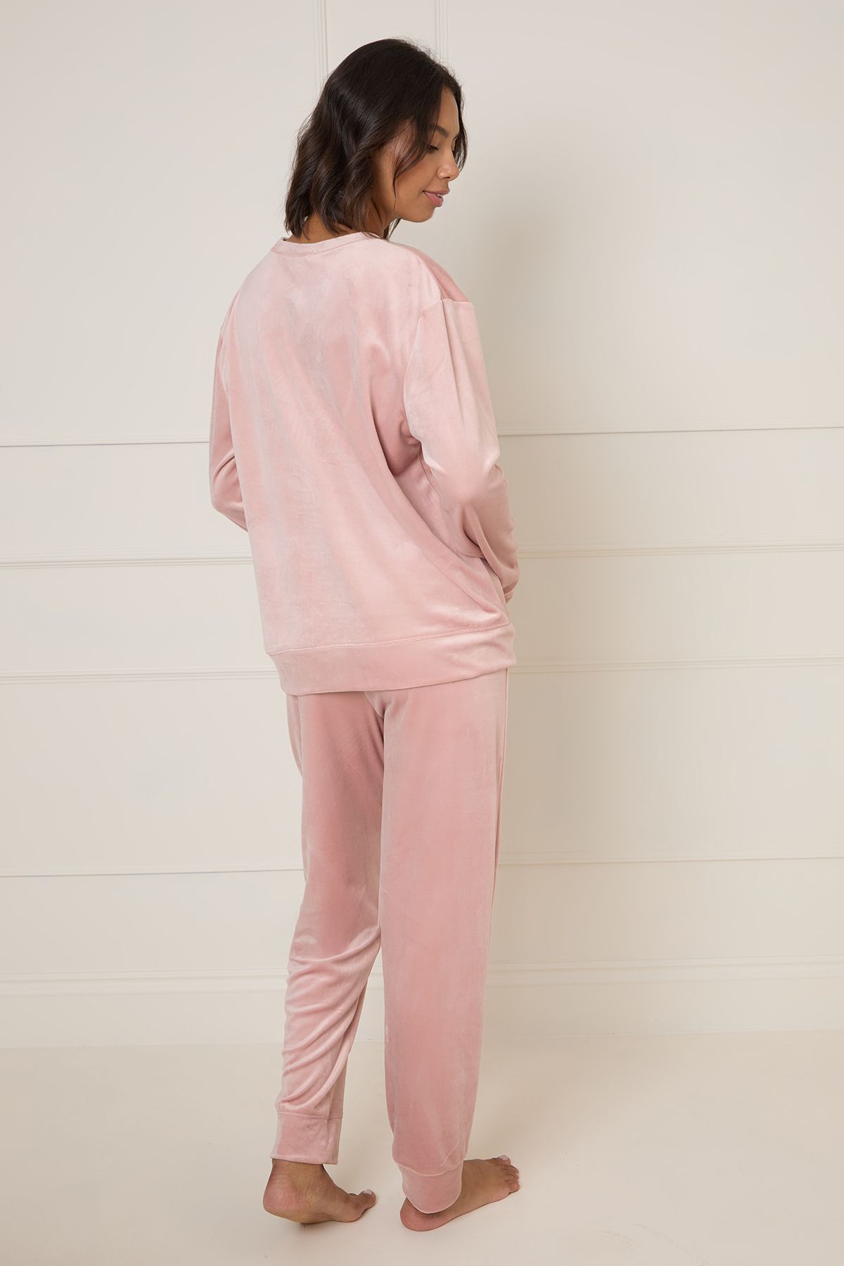 Dorothy Perkins Nightwear Velour Co-Ord Pink image 3