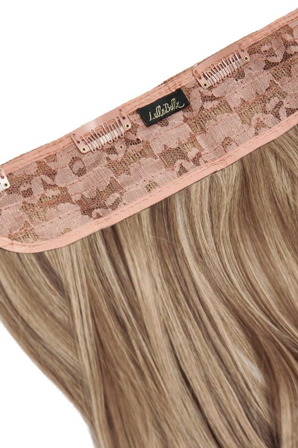 Lullabellz Thick 16 1 Piece Curly Clip In Hair Extensions Mellow Brown image 2