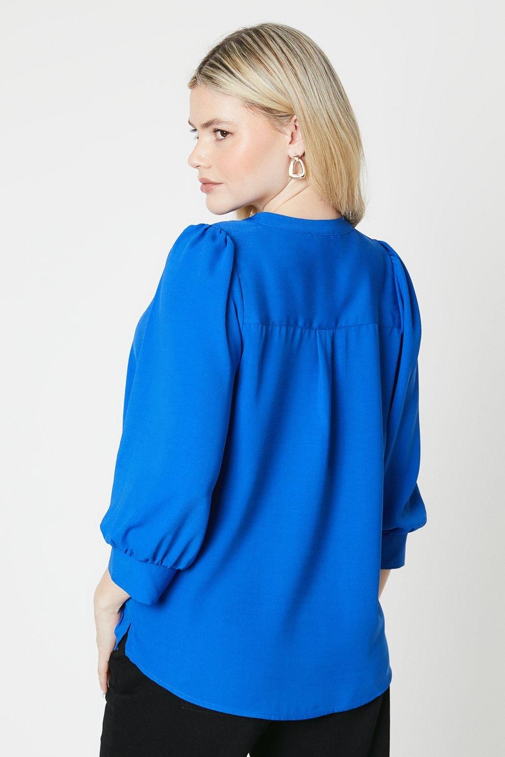 Dorothy Perkins Overhead Blouse Bright Blue image 3