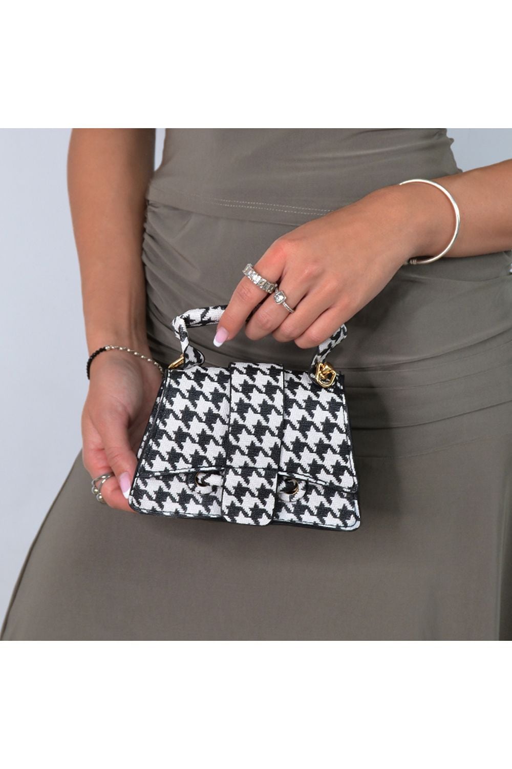 XY London 'Felicia' Mini Handbag with Crossbody Strap and Magnetic Closure image 1