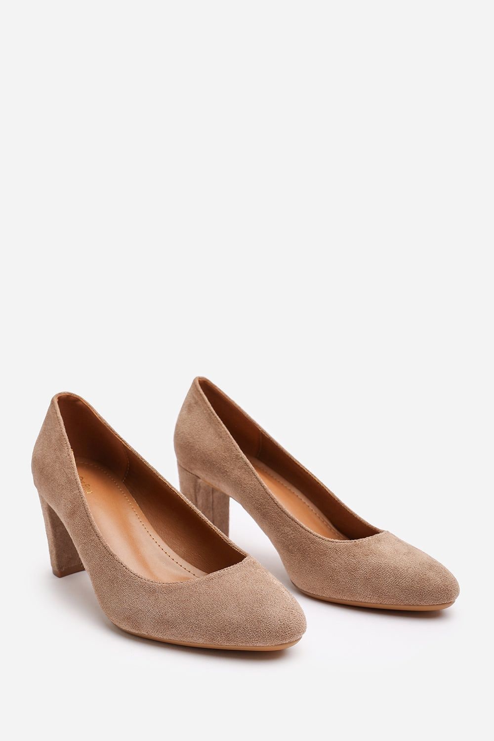 Where's That From 'Nolan' Wide Fit Suede Mid Block Heel Court Shoe With Rounded Toe image 4