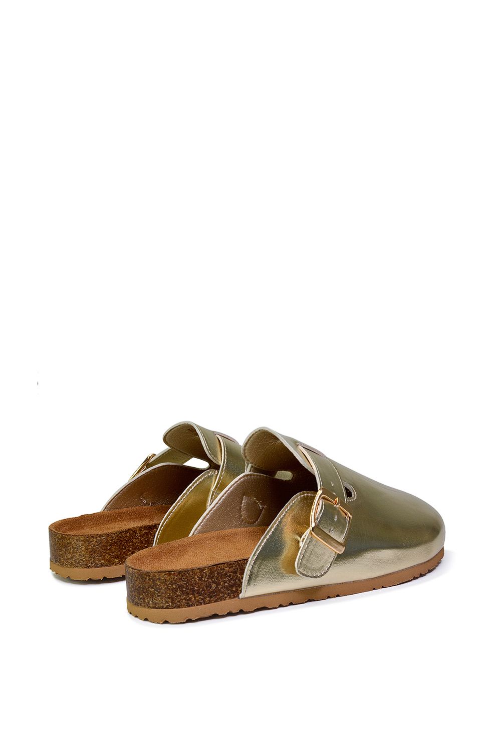 XY London 'Lucy' Slip On Flat Cork Slider Mules image 4