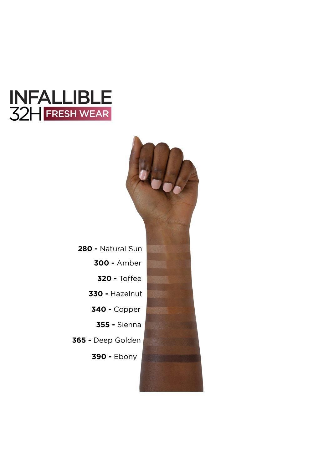 L'Oréal Paris Infaillible 32H Fresh Wear Foundation 320 Toffee image 5