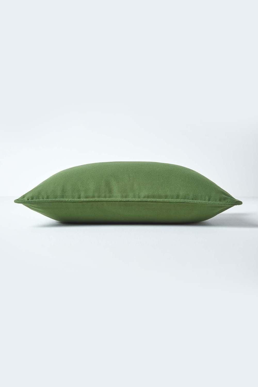 Homescapes Cotton Plain Cushion Cover image 2