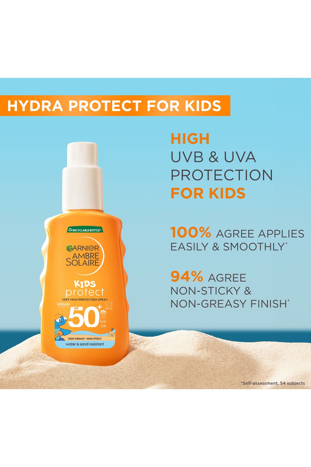 Garnier Ambre Solaire Kids Spray SPF50+ 150ml Multi image 2