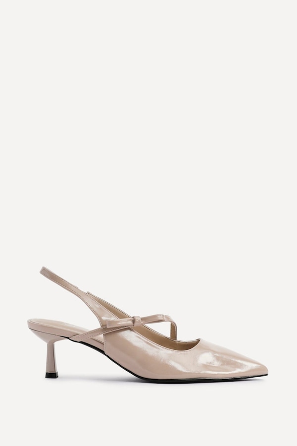 Linzi Timeless Nude Faux Leather Court Heel