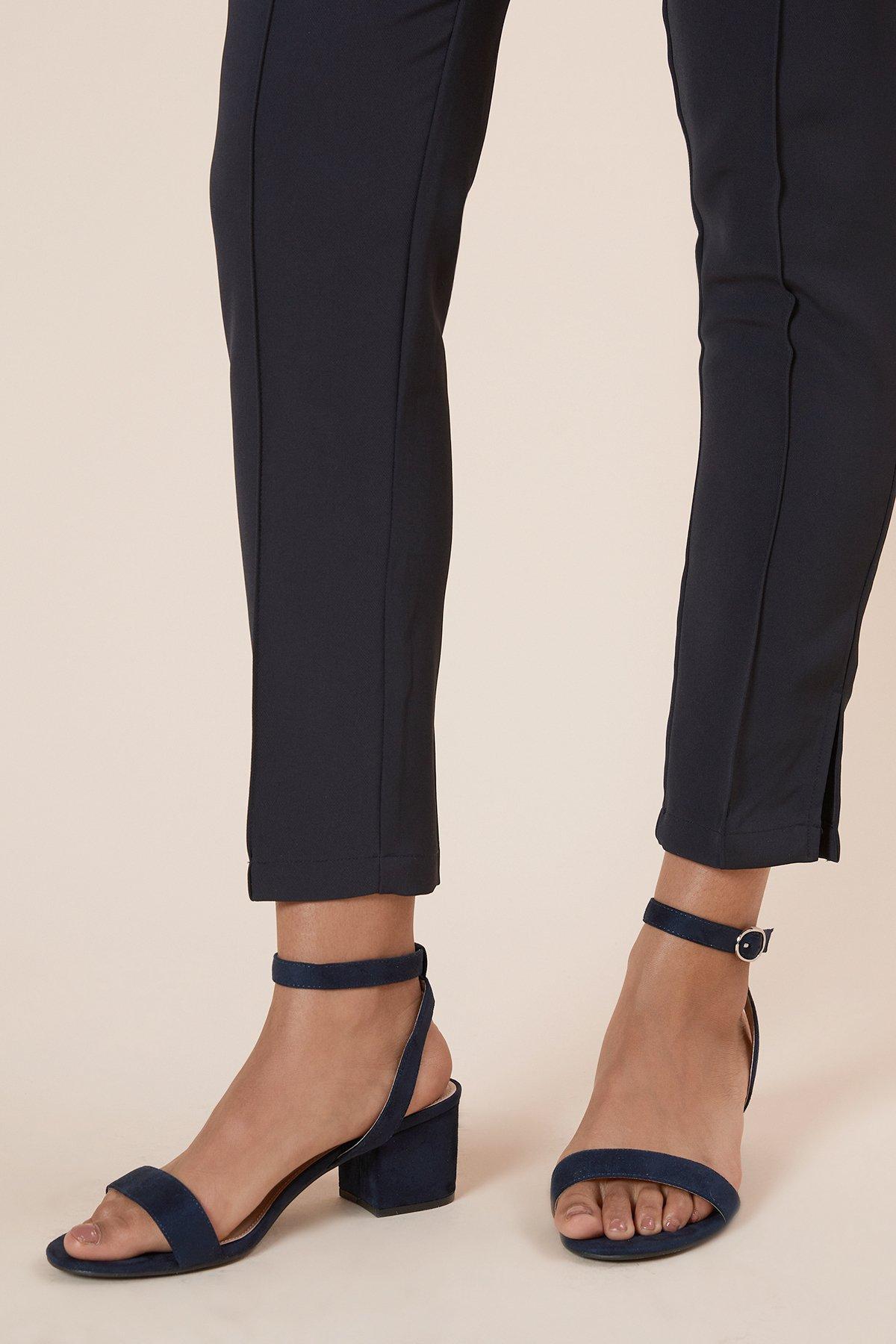 Wide Fit Dorothy Perkins Heeled Sandals Dorothy Perkins Navy Wide - Main Image