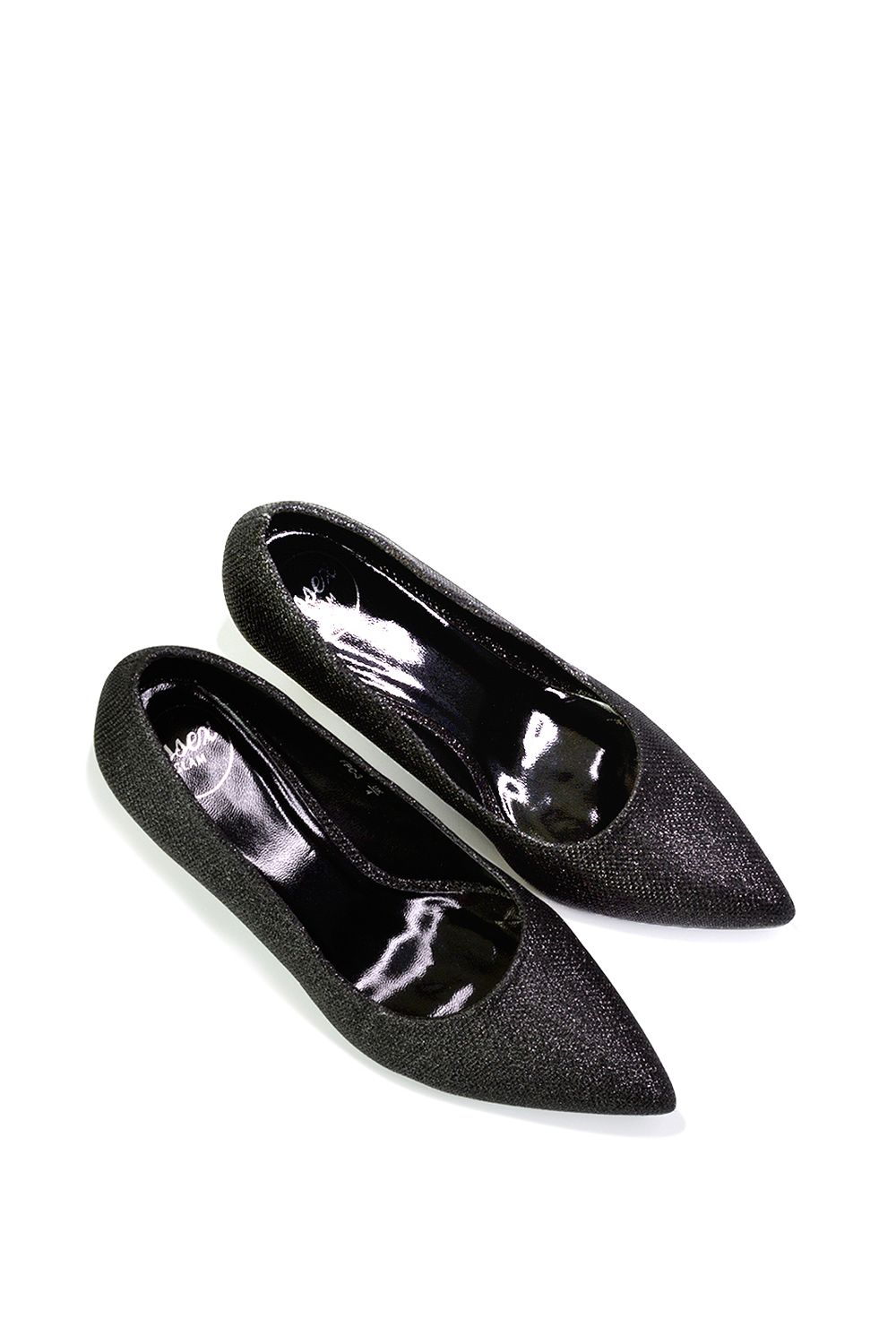 XY London 'Romi' Pointed Toe Court Shoes Mid Stiletto Heels image 3