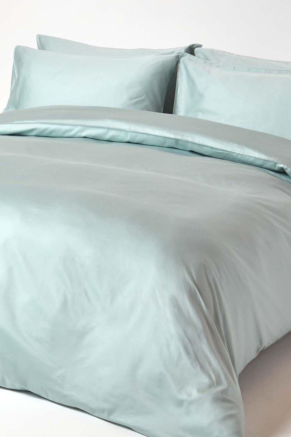Homescapes Sateen Cotton Fitted Sheet 12 inch 400 Thread Count image 3