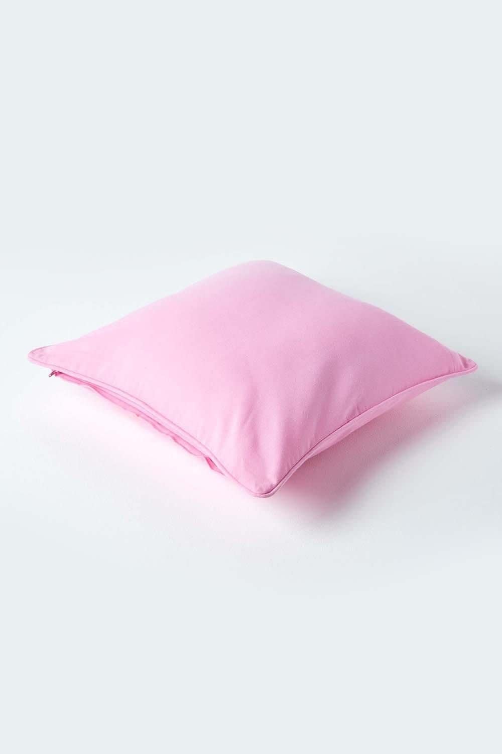 Homescapes Cotton Plain Cushion Cover image 3