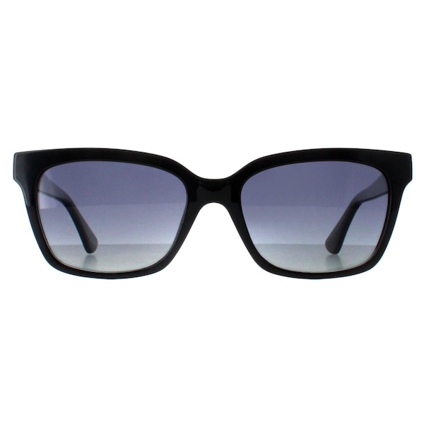 Guess Rectangle Shiny Black Smoke Polarized GU7869