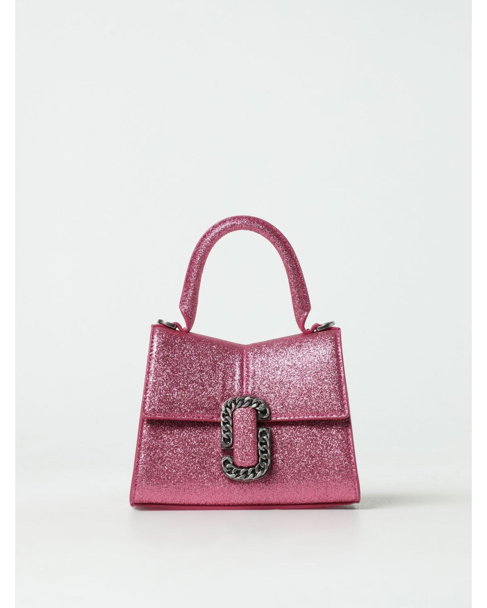 Marc Jacobs Softshot 21 Glitter Mini Top Handle Bag Wo - Pink Clutch Bags image 1