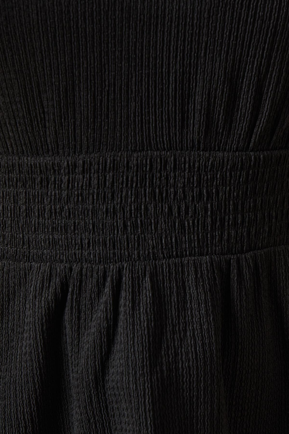 Dorothy Perkins Black Ruffle shoulder shirred waist long sleeve top Black image 5